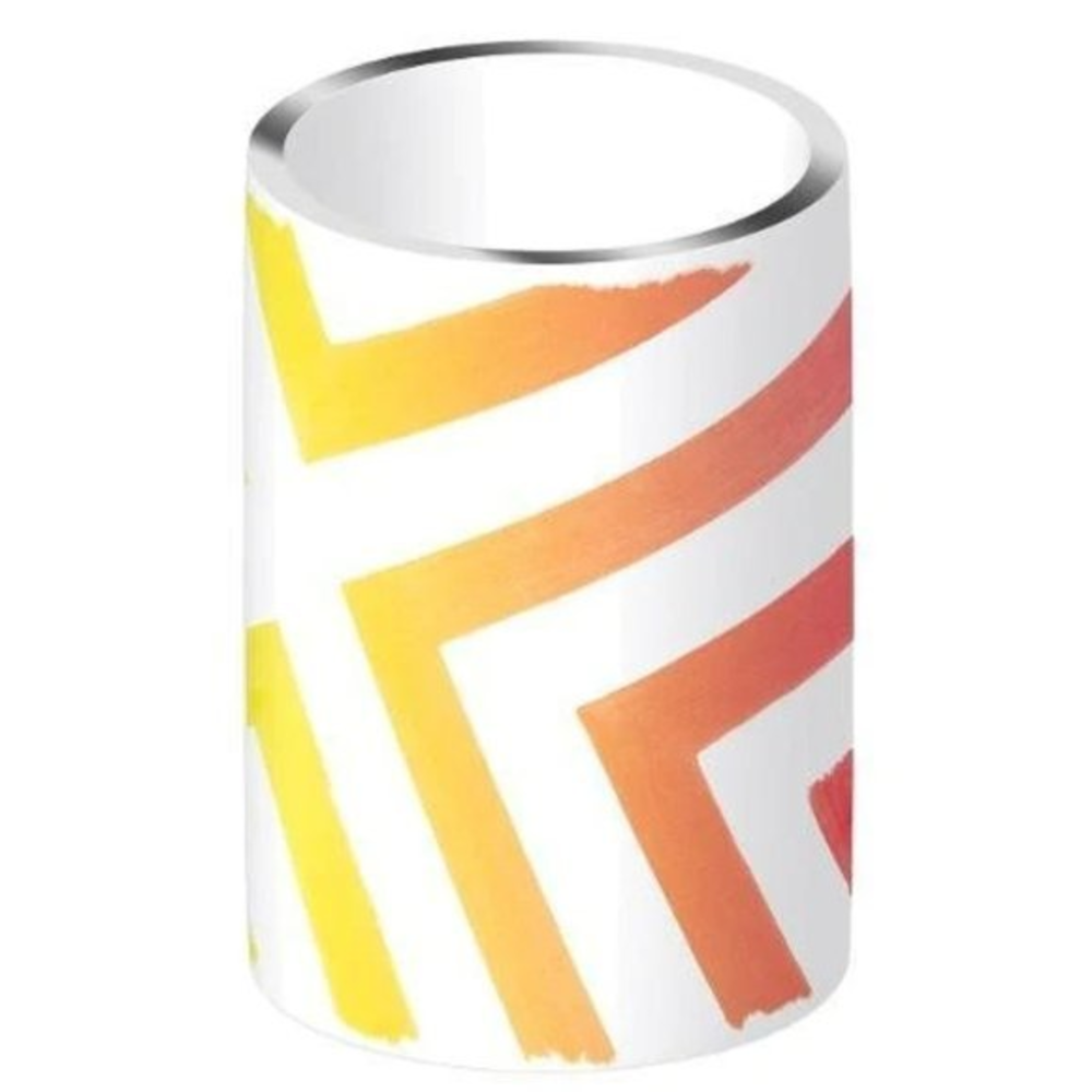 New! Christian Lacroix Sol Y Sombra Ceramic Pen Pot‎ Brush Holder Sunset Yellow